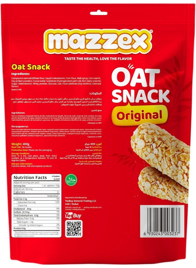 mazzex Original OAT Snack Bar 400g - Image 2